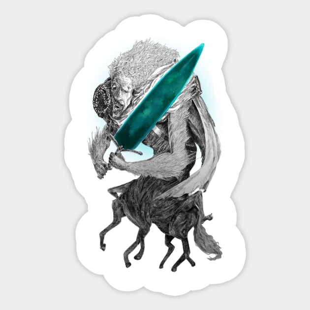 Ludwig the Holy Blade Sticker by andrerb